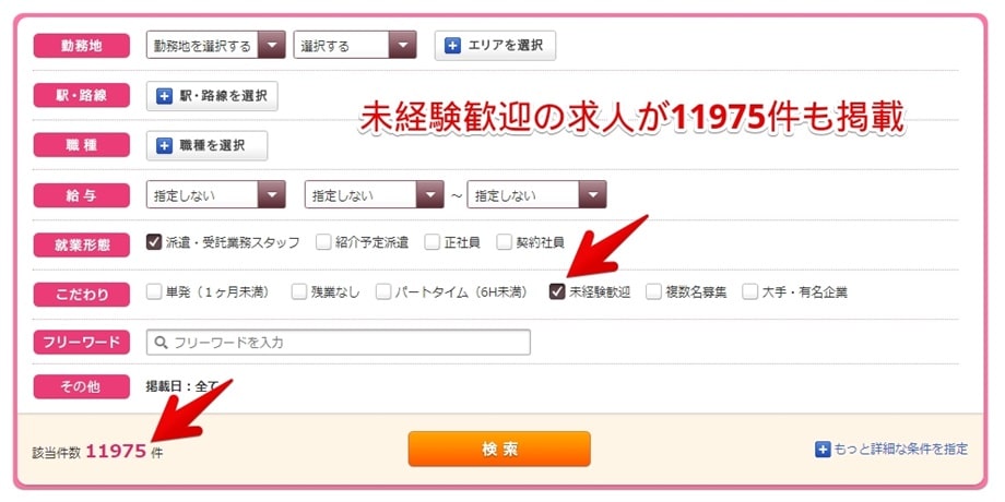テンプスタッフ 未経験ok